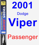 Passenger Wiper Blade for 2001 Dodge Viper - Vision Saver