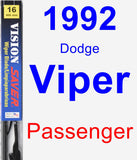 Passenger Wiper Blade for 1992 Dodge Viper - Vision Saver