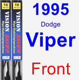 Front Wiper Blade Pack for 1995 Dodge Viper - Vision Saver