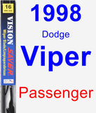 Passenger Wiper Blade for 1998 Dodge Viper - Vision Saver