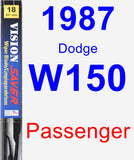 Passenger Wiper Blade for 1987 Dodge W150 - Vision Saver