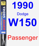 Passenger Wiper Blade for 1990 Dodge W150 - Vision Saver
