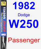 Passenger Wiper Blade for 1982 Dodge W250 - Vision Saver
