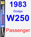 Passenger Wiper Blade for 1983 Dodge W250 - Vision Saver