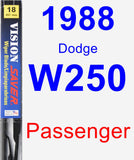 Passenger Wiper Blade for 1988 Dodge W250 - Vision Saver