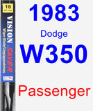 Passenger Wiper Blade for 1983 Dodge W350 - Vision Saver