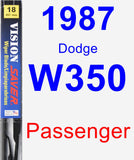 Passenger Wiper Blade for 1987 Dodge W350 - Vision Saver