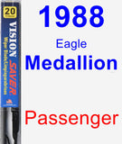 Passenger Wiper Blade for 1988 Eagle Medallion - Vision Saver