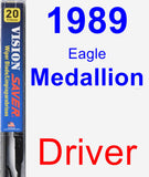 Driver Wiper Blade for 1989 Eagle Medallion - Vision Saver