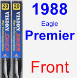 Front Wiper Blade Pack for 1988 Eagle Premier - Vision Saver