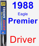Driver Wiper Blade for 1988 Eagle Premier - Vision Saver