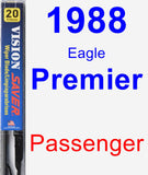Passenger Wiper Blade for 1988 Eagle Premier - Vision Saver