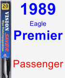 Passenger Wiper Blade for 1989 Eagle Premier - Vision Saver