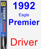 Driver Wiper Blade for 1992 Eagle Premier - Vision Saver