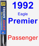 Passenger Wiper Blade for 1992 Eagle Premier - Vision Saver