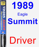 Driver Wiper Blade for 1989 Eagle Summit - Vision Saver