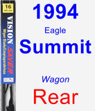 Rear Wiper Blade for 1994 Eagle Summit - Vision Saver