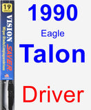 Driver Wiper Blade for 1990 Eagle Talon - Vision Saver