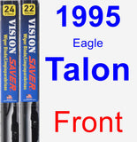 Front Wiper Blade Pack for 1995 Eagle Talon - Vision Saver