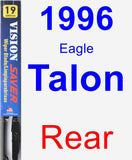 Rear Wiper Blade for 1996 Eagle Talon - Vision Saver