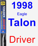 Driver Wiper Blade for 1998 Eagle Talon - Vision Saver