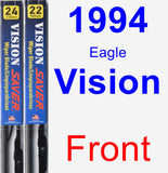 Front Wiper Blade Pack for 1994 Eagle Vision - Vision Saver