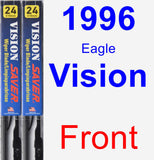 Front Wiper Blade Pack for 1996 Eagle Vision - Vision Saver