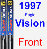 Front Wiper Blade Pack for 1997 Eagle Vision - Vision Saver