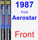 Front Wiper Blade Pack for 1987 Ford Aerostar - Vision Saver