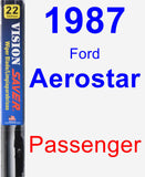 Passenger Wiper Blade for 1987 Ford Aerostar - Vision Saver