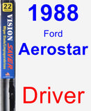 Driver Wiper Blade for 1988 Ford Aerostar - Vision Saver