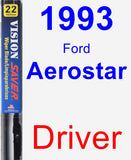 Driver Wiper Blade for 1993 Ford Aerostar - Vision Saver