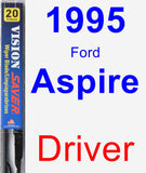 Driver Wiper Blade for 1995 Ford Aspire - Vision Saver