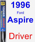 Driver Wiper Blade for 1996 Ford Aspire - Vision Saver