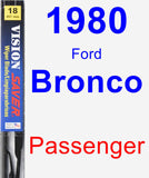 Passenger Wiper Blade for 1980 Ford Bronco - Vision Saver