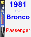 Passenger Wiper Blade for 1981 Ford Bronco - Vision Saver