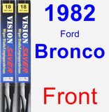 Front Wiper Blade Pack for 1982 Ford Bronco - Vision Saver