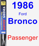 Passenger Wiper Blade for 1986 Ford Bronco - Vision Saver