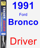 Driver Wiper Blade for 1991 Ford Bronco - Vision Saver