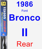 Rear Wiper Blade for 1986 Ford Bronco II - Vision Saver