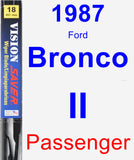 Passenger Wiper Blade for 1987 Ford Bronco II - Vision Saver