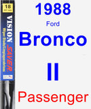 Passenger Wiper Blade for 1988 Ford Bronco II - Vision Saver