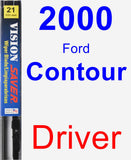 Driver Wiper Blade for 2000 Ford Contour - Vision Saver
