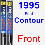 Front Wiper Blade Pack for 1995 Ford Contour - Vision Saver