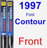 Front Wiper Blade Pack for 1997 Ford Contour - Vision Saver