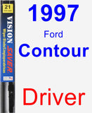 Driver Wiper Blade for 1997 Ford Contour - Vision Saver