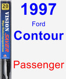 Passenger Wiper Blade for 1997 Ford Contour - Vision Saver