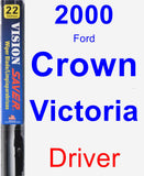 Driver Wiper Blade for 2000 Ford Crown Victoria - Vision Saver