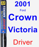 Driver Wiper Blade for 2001 Ford Crown Victoria - Vision Saver