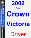 Driver Wiper Blade for 2002 Ford Crown Victoria - Vision Saver